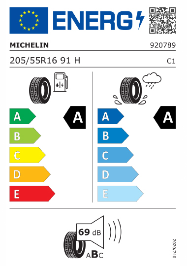 Kia Tyre Label - michelin-886965-225-45R17